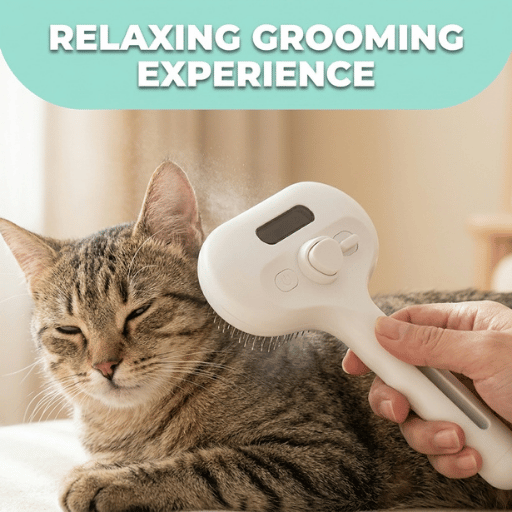 3-in-1 Pet Mist Grooming Brush