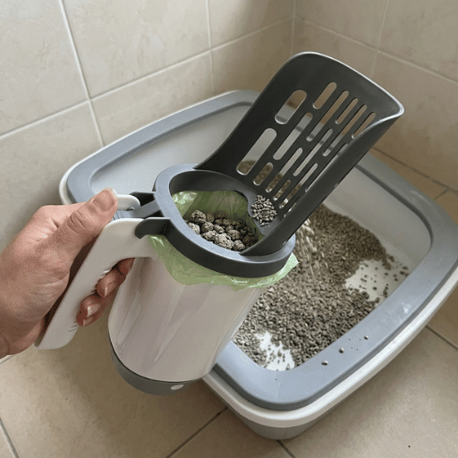 2-in-1 Cat Litter Scoop with Waste Bin
